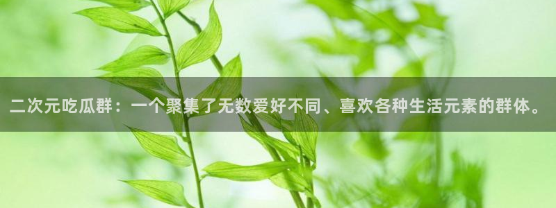 51吃瓜今日吃瓜最新网址:二次元吃瓜群:一个聚集了无数爱好不同、喜欢各种生活元素的群体。